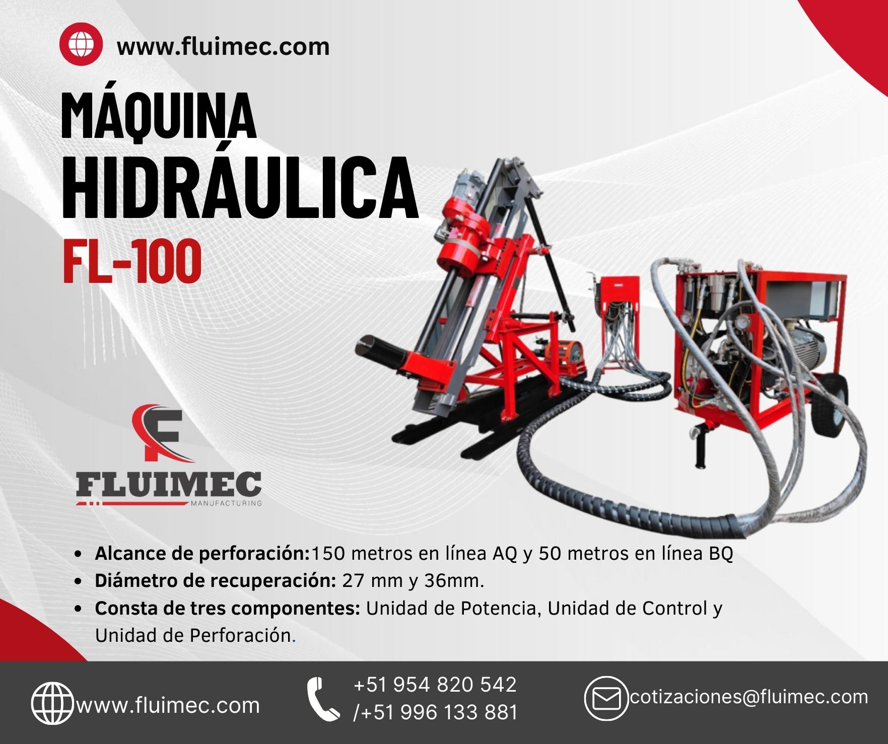 EQUIPO VERSATIL MAQUINA HIDRAULICA FL - 100 